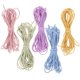 thumbnail image 2 of Colorful Hair Ties Elastic Cord Diy Enthusiasts Craft Making Bright Pink 500cm Length Multipurpose Durable 5Pcs, 2 of 5