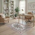 thumbnail image 2 of ODIKA Pink Avian Boho Flourish Repeating Sprig Border Decorative Vintage Non-Slip Chair-Friendly for Home Office, Gaming Room, Under Desk, 2 of 7