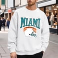 thumbnail image 2 of Mens Sweatshirts Casual Hoodless Plus Size Rugby Theme Print Crewneck Long Sleeve Pullover Tops Loose Fall Winter Soft Outdoor Activities Sweatshirt for Men White XXXL, 2 of 4