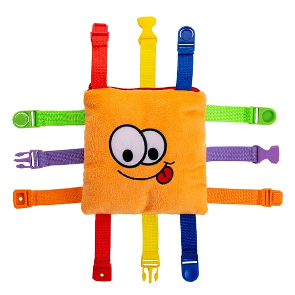 Buckle Toy Bizzy Square - Learning Activity Toy for Toddlers