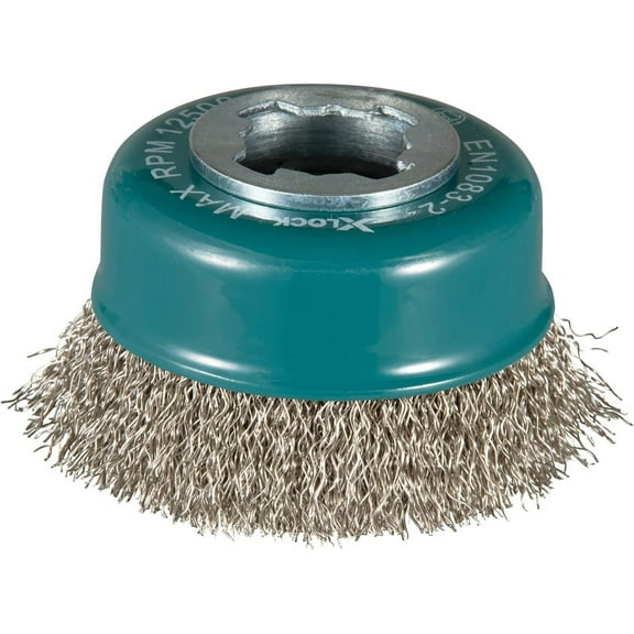 Makita X-Lock 3 inches Stainless Steel Crimped Wire Cup Brush