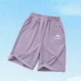 thumbnail image 4 of Hiking Shorts for Juniors Teens Size 5-16 Boys Kids Elastic Waist Baggy Wide Leg Casual Solid Color Lightweight Quick-Dry Athletic Short, 4 of 4