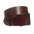 thumbnail image 2 of Beep Free® 1-3/8-inch 35MM | Chestnut Italian Leather Belt | Size 42-44 | Airport Security Checkpoint Friendly | Metal Free | Nickel Free | Hypoallergenic | TSA-Friendly | Metal Detection Friendly, 2 of 6