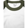 thumbnail image 4 of Hat and Beyond Men's 3/4 Sleeves Raglan Cotton Baseball Jersey T-Shirt, 4 of 6