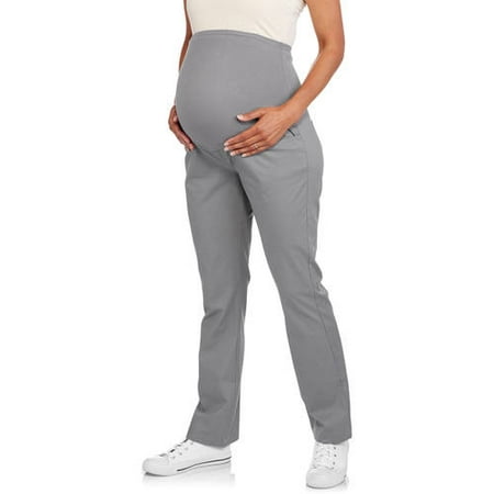 Maternity Full Panel Stretch Twill Bootcut Pants - Walmart.com