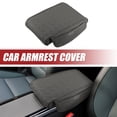 thumbnail image 2 of Unique Bargains Universal Car Armrest Cover Anti-slip Heighten Protective Cover Gray with Side Pockets, 2 of 6