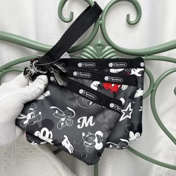Bolsa de mano de Hello Kitty para niñas, cartera Kawaii de dibujos animados, Snoopy Cinnamorol, maquillaje para llaves, 10x15/12x17/14, 5x20cm, 3 unids/set, 3455