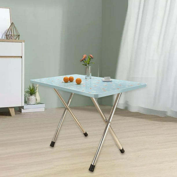 Folding Camp Table Computer Desk Non Slip Stainless Steel Legs