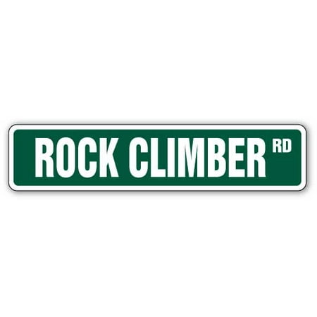 ROCK CLIMBER Street Sign climbing holds harness mountain hill | Indoor/Outdoor |  24