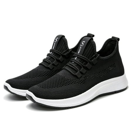 

Taluosi Casual Men Lace-up Walking Running Shoes Soft Sole Trainers Breathable Sneakers