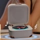 thumbnail image 3 of Mini Altavoz Clásico Retro con Bluetooth, Caja de Música de Alta Fidelidad, Reproductor de , Altavoz con Luz Ambiental A Color, 3 of 7
