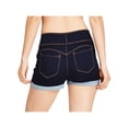 thumbnail image 2 of SAYOO Pantalones cortos de mezclilla de verano para mujer, pantalones cortos de mezclilla enrollables de cintura media de color sólido con bolsillos para niñas, S / M / L / XL / XXL / XXXL SAYOO  Moda, 2 of 3