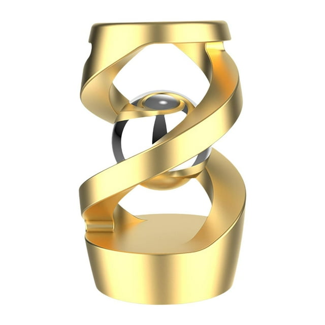 Lipstore Defying Toy Relaxing Toy Physics Toy for Gift Tabletop Ornament Desktop Rotating gold