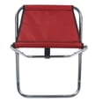 thumbnail image 3 of Taburete plegable portátil al aire libre Banco plegable de aleación de aluminio pintura de tren campamento taburete plegable de aumento de tamaño rojo, 3 of 10