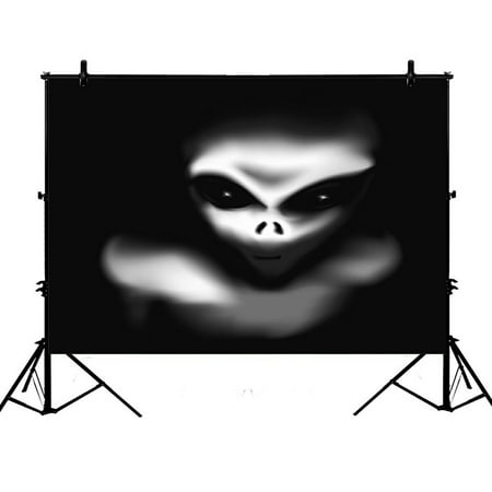 Image of PHFZK 7x5ft Creepy Alien Photography Backdrops Polyester Photo Background Studio Props