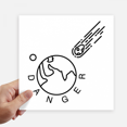 thumbnail image 1 of Autocollants Météorites Terre Danger Impact Étiquettes Murales Image Ordinateur Portable Décalcomanie Auto-Adhésive, 1 of 1