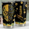 thumbnail image 2 of Personalized Skull Sunflower Tumbler Custom Name 20oz Tumblers with Lid Gift for Women Friends Skull Lovers Birthday Christmas, 2 of 6