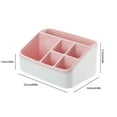 thumbnail image 3 of Vikakiooze Plastic Storage Box 6 Slots Large Capacity Multi Purpose Counter Organizer Bathroom Kitchen Bedroom Cosmetic Organizer, 3 of 6