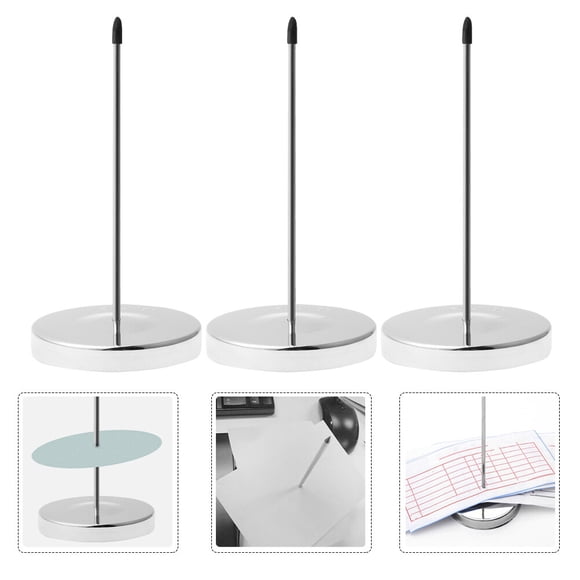 PTOOTP 3pcs Paper Holder for Desk with Straight Stick Design for Office Use
