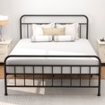 thumbnail image 2 of Mainstays Ardent Twin Metal Spindle Bed Black, Adult, with Headboard, 2 of 8