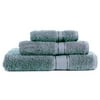 Springmaid Luxury Solid 3-Piece Towel Set, Smoke