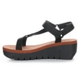 thumbnail image 2 of Fly London Womens Yefa Leather Textile Sandals, 2 of 4