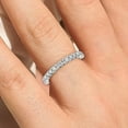 thumbnail image 4 of 0.80Ct Shared Prong Diamond Moissanite 10K White Gold Wedding Band, 4 of 4
