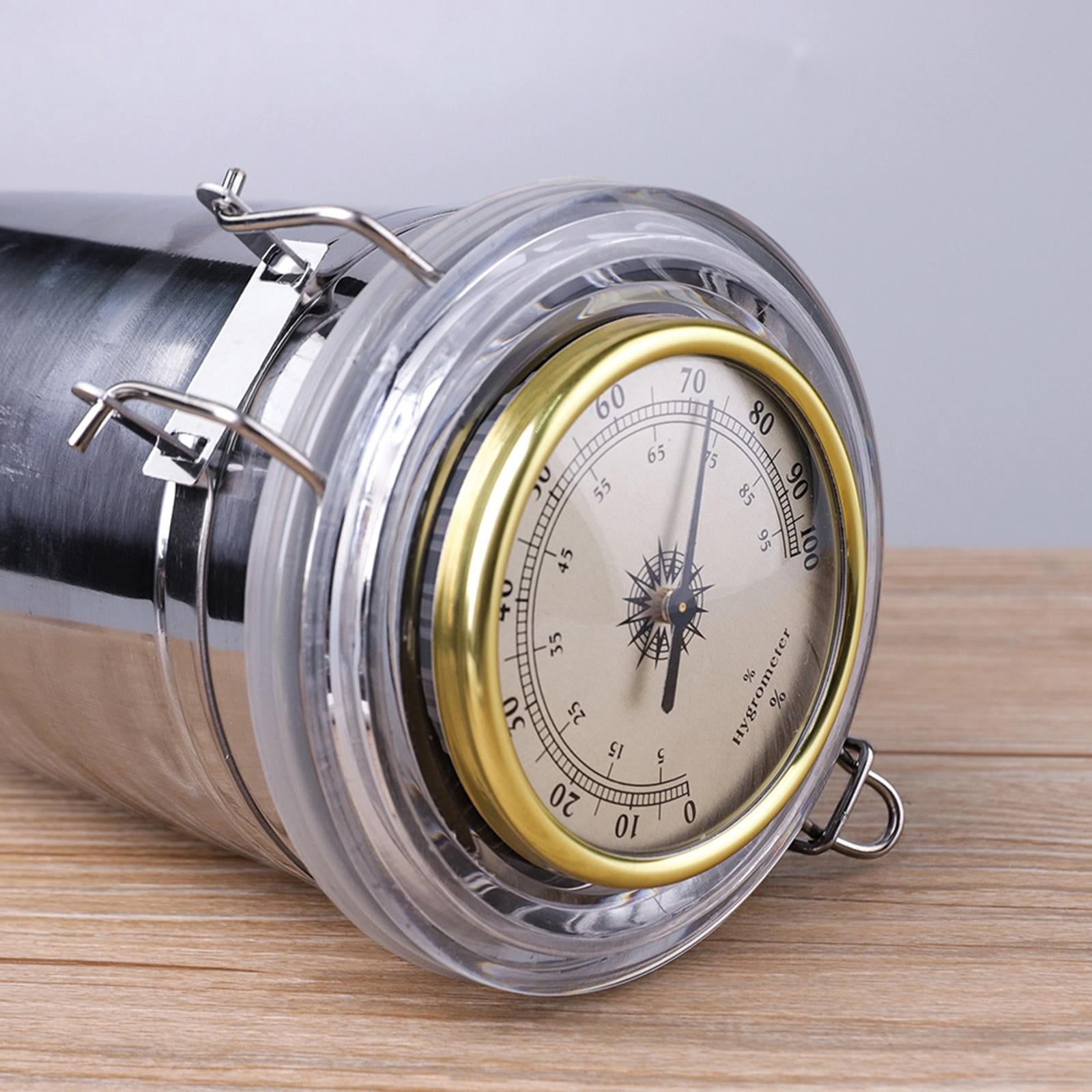 Stainless Steel Jar with Hygrometer Humidifier Accessories Digital Pipe Case for
