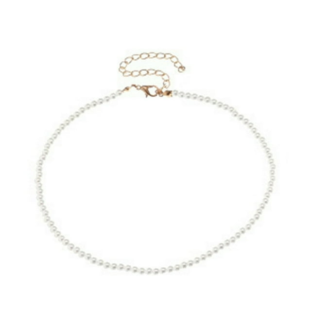 1/5 Pcs Necklace Elegant Fine Workmanship Jewelry Faux Pearl Chocker for Daily Use