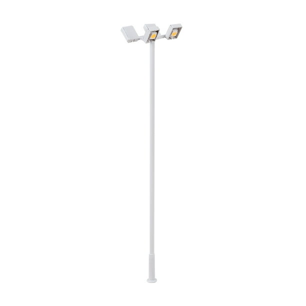 Advancent Modelo de lámpara de vía férrea Moss Outdoor 1:87, poste de luz LED de Metal, luz de pista en miniatura, accesorios de de arena Artesanía 1:87 (blanco cálido) Advancent HA066475-04