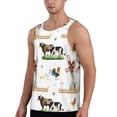 thumbnail image 2 of Salouo Cute Farm for Men's Tank Tops,Sleeveless Muscle Shirts for Men Quick Dry Workout Tank Top Gym Muscle Tee Fitness Bodybuilding Sleeveless T Shirt-X-Large, 2 of 7