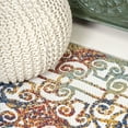 thumbnail image 3 of JONATHAN Y AMALFI COAST 3 x 5 Area Rug, Cetara Ornate Trellis - Cream/Blue/Orange, AMC111A-3, 3 of 9