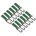 thumbnail image 3 of 12 ganchos de pared de cuero sintético, 5 kg de carga, resistentes, duraderos, de amplia aplicación, para dormitorio y cocina, color verde, 3 of 14