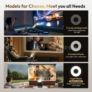XGODY A6 Native 1080P Smart Projector with WiFi and Bluetooth, Auto-Focus & Rotatable Stand, Black, 1 Count
