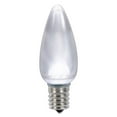 thumbnail image 1 of Vickerman XLEDSC9PT-25 0.96 watt 130V C9 Ceramic LED Pure White Twinkle Bulb with Nickel Base - 25 per Bag, 1 of 1