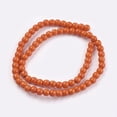 thumbnail image 2 of 1 Strand 1 Strand Dyed Orange Red Round Synthetic Turquoise Beads Strands 6mm Hole: 1mm about 67pcs/strand 15.75 inch, 2 of 3