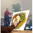 thumbnail image 7 of The Original Overby Tabletop Painting Easel 3 pack, Portable Compact Easy Carry, Hold & Display Stretched Canvas Stable, 12" Inches, Natural Wood, 7 of 7