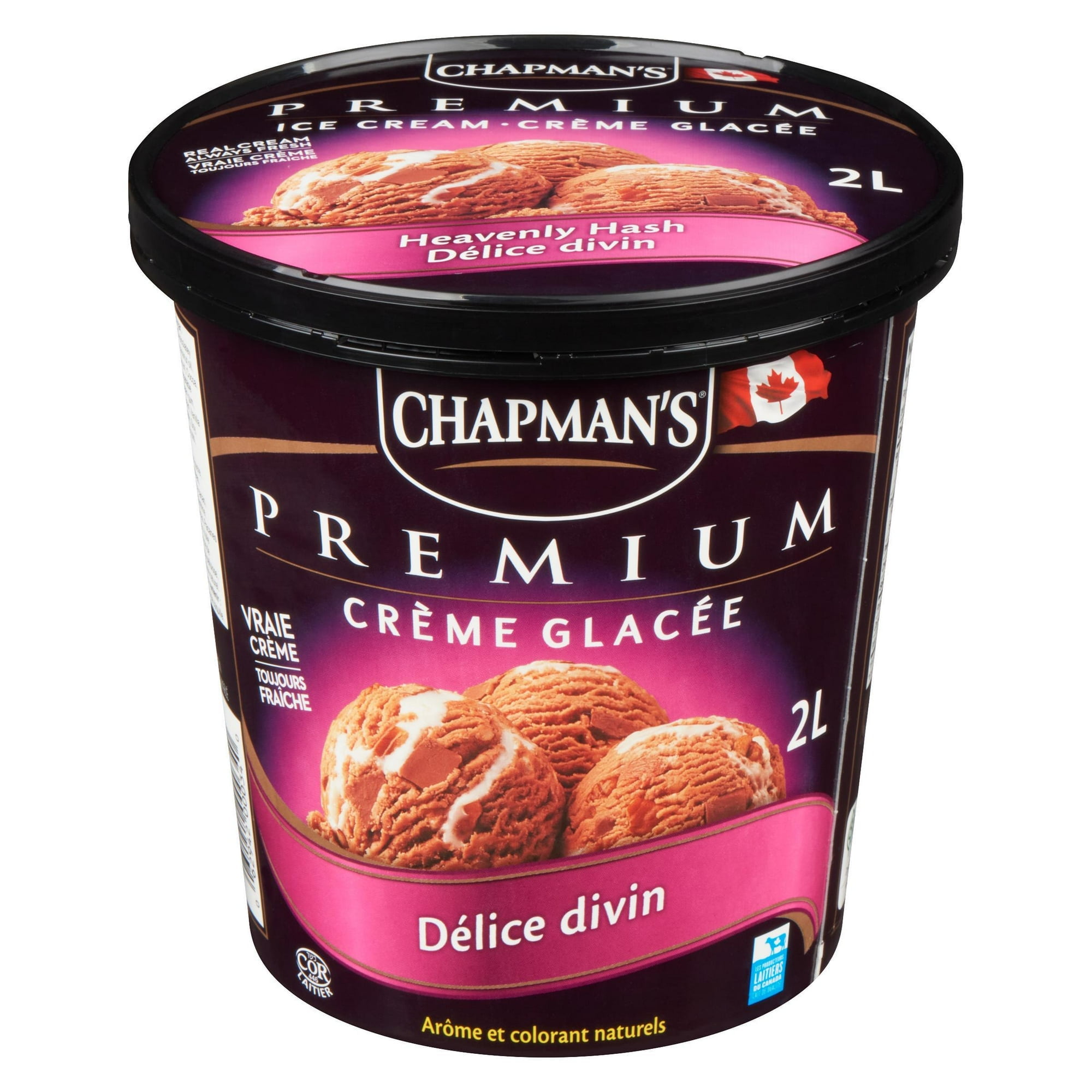 Chapman's Premium Heavenly Hash Ice Cream with Pecans, in a Tub, 2L