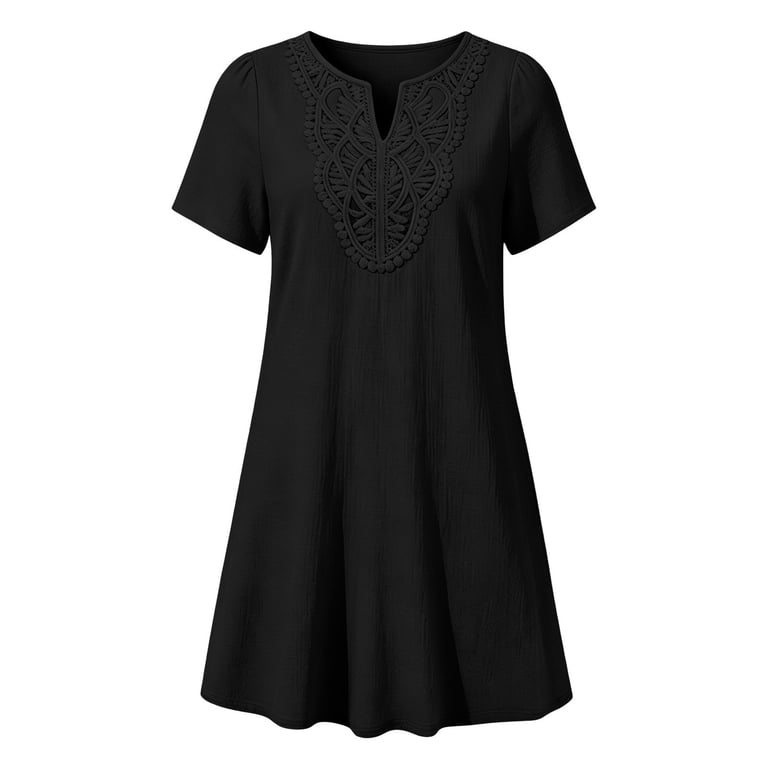 midi black gauze dress pockets Ocean+Main | Black Gauze Dress with Pockets