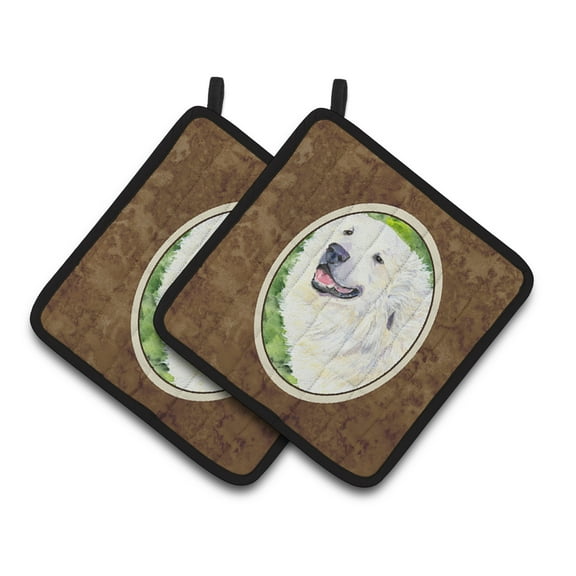 Great Pyrenees Pair of Pot Holders