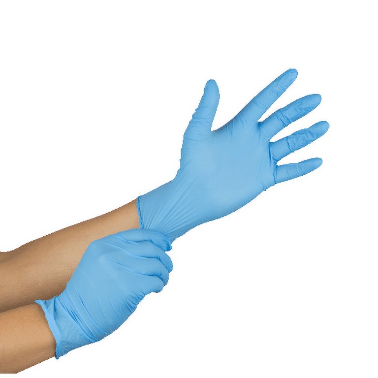 GENERAL SUPPLY General Purpose Nitrile Gloves, Powder-Free, Large, Blue, 3  4/5 mil, 1/CT