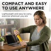 THERABAND FlexBar Resistance Bar, Extra Light, Yellow Flex Therapy Bar for Physical Therapy, Wrist & Forearm Exercise Equipment, Non Slip Grip, Compact Design
