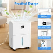 Aootek Dehumidifier for Basement,DOE 10pints/day Dehumidifier with 0.6Gal Tank,Humidity Control,Timer,Drain Hose ,24HR Timer,MAX 30 Pints Dehumidifier Spaces up to 3000 Sq. Ft