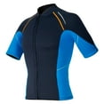 thumbnail image 2 of Yanarno Mans Thermal Swim Coat 1.5mm Neoprene Wetsuits Top Short Sleeve Rash Guard Shirts Navy Blue S, 2 of 4