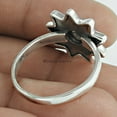 thumbnail image 4 of 925 Sterling Silver, Rainbow Moonstone Natural Healing Gemstone Ring, Unique Flower Designing Jewelry For Women, Vintage Floral Ring, June Birthstone, Silver Oxidized Ring (Rainbow Moonstone, 7), 4 of 5
