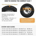 thumbnail image 6 of Spare Tire Wheel Cover, PVC Spare Tire Cover with Compass for Camper RV Trailer, Jeep,Truck, SUV, 6 of 10