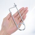 thumbnail image 4 of Uxcell 6-Pack Pin de Seguridad de Chaveta en Forma de Broche, Pines de Acero de Resorte M4x100mm, Sujetadores de Broche de Bloqueo Rápido, Clips Retenedores Pesados, 4 of 7