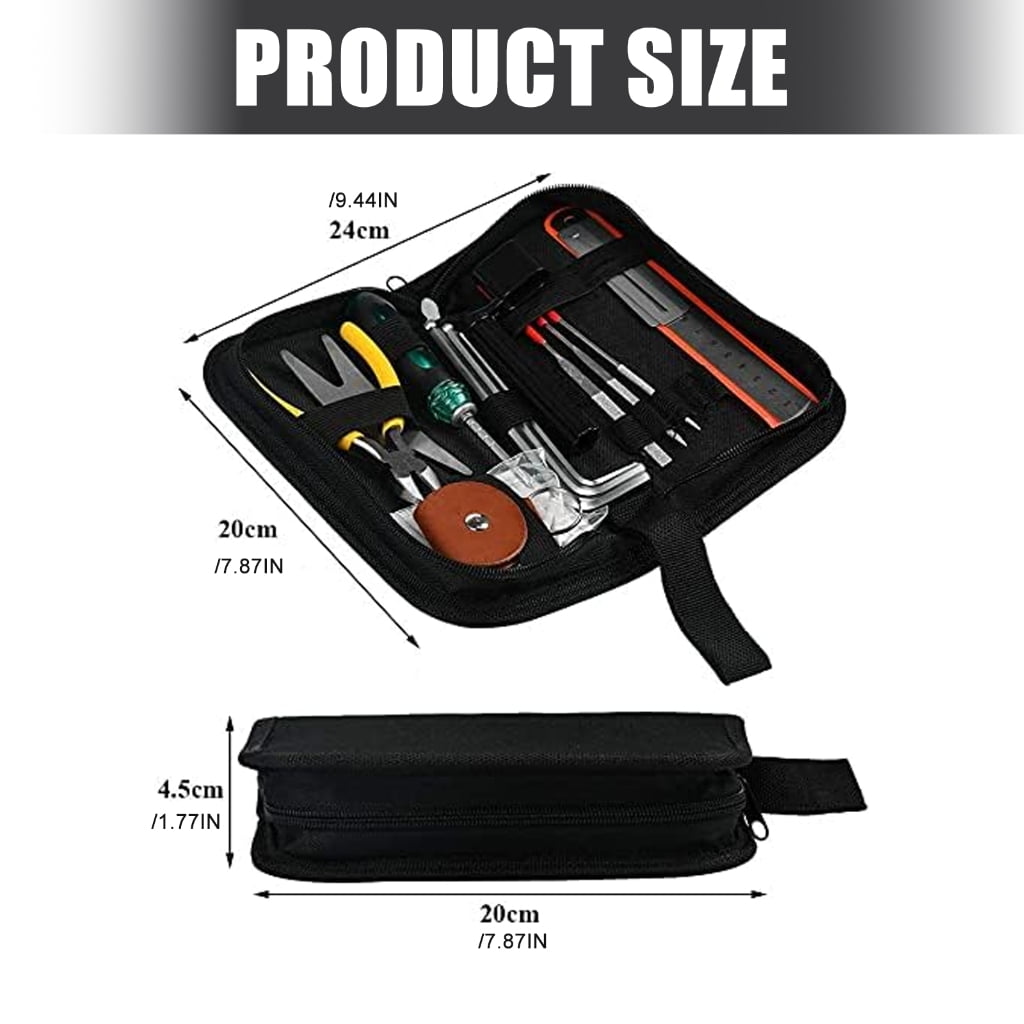 PatungKu 28PCS Comprehensive String Instrument Maintenance Set with Essential Tool for Luthier Guitar Ukuleles Repair and Tuning
