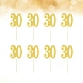 thumbnail image 4 of OUNONA Golden Number Picks for Decorating with Paper Material Perfect for Cupcake Toppers and Cake Decorations 10pcs, 4 of 6