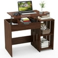 thumbnail image 1 of Costway Lift Top Computer Desk Standing Desk with Hidden Compartments & Storage Shelves, 1 of 10